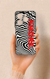 İnfinix Hot 40 Pro Uyumlu Zebra Amore Desenli Silikon Kılıf