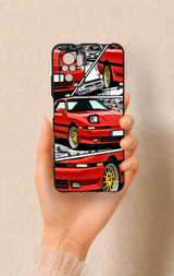 Redmi Note 10-10S Uyumlu Kırmızı Supra Desenli Silikon Kılıf