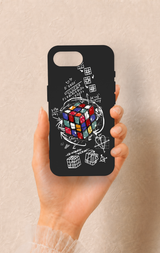 iPhone 16E Uyumlu Rubik Küb Desenli Silikon Kılıf