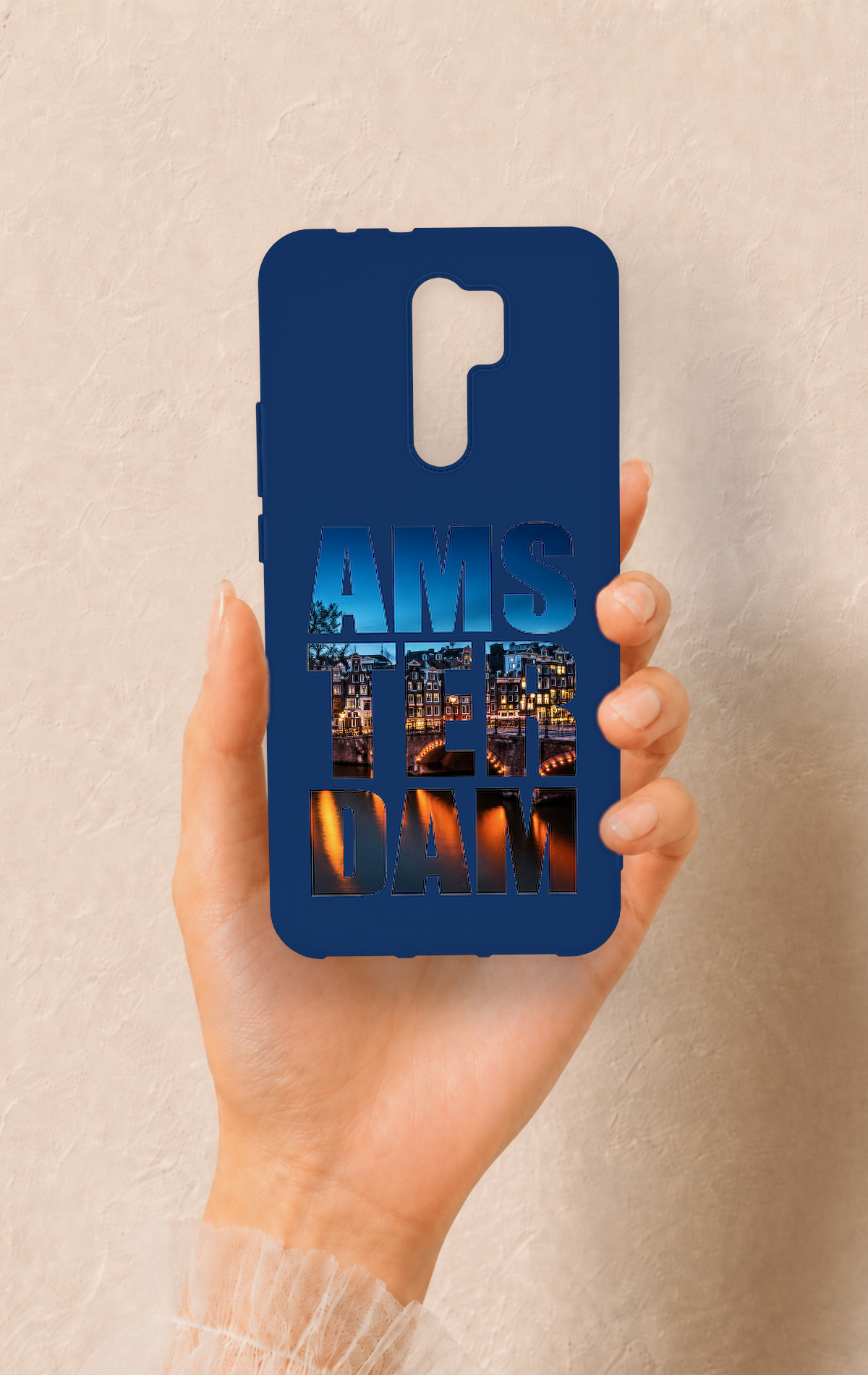 Redmi 9 Uyumlu Amsterdam Desenli Silikon Kılıf