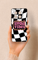 Tecno Camon 30 Uyumlu Black Good Vibes Desenli Silikon Kılıf