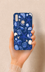 Huawei Y7 2019 Uyumlu Deniz Kabuğu Desenli Silikon Kılıf