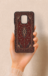 Redmi Note 9 Pro 9S Uyumlu Acem Halı Desenli Silikon Kılıf