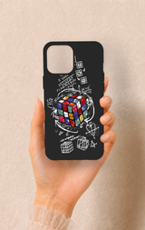 iPhone 12 Pro Max Uyumlu Rubik Küb Desenli Silikon Kılıf