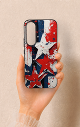 Vivo V70 FE 5G Uyumlu Star Flag Desenli Silikon Kılıf