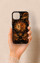 iPhone 14 Uyumlu Mistik Güneş Desenli Silikon Kılıf