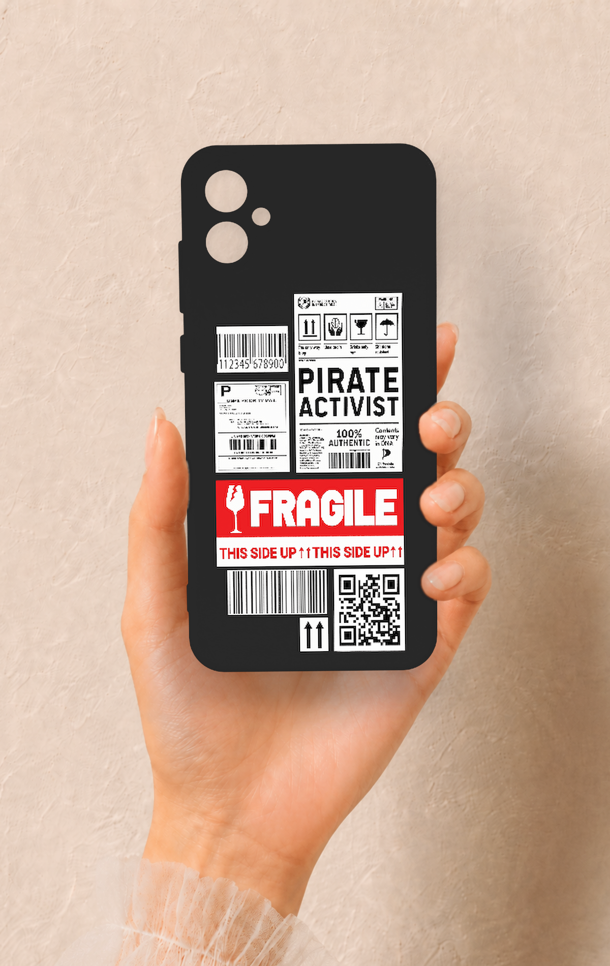 Samsung A05 Uyumlu Fragile Desenli Silikon Kılıf