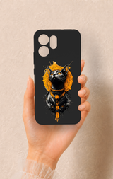 Oppo Reno 14F Uyumlu Mısırlı Kedi Tanrısı Desenli Silikon Kılıf