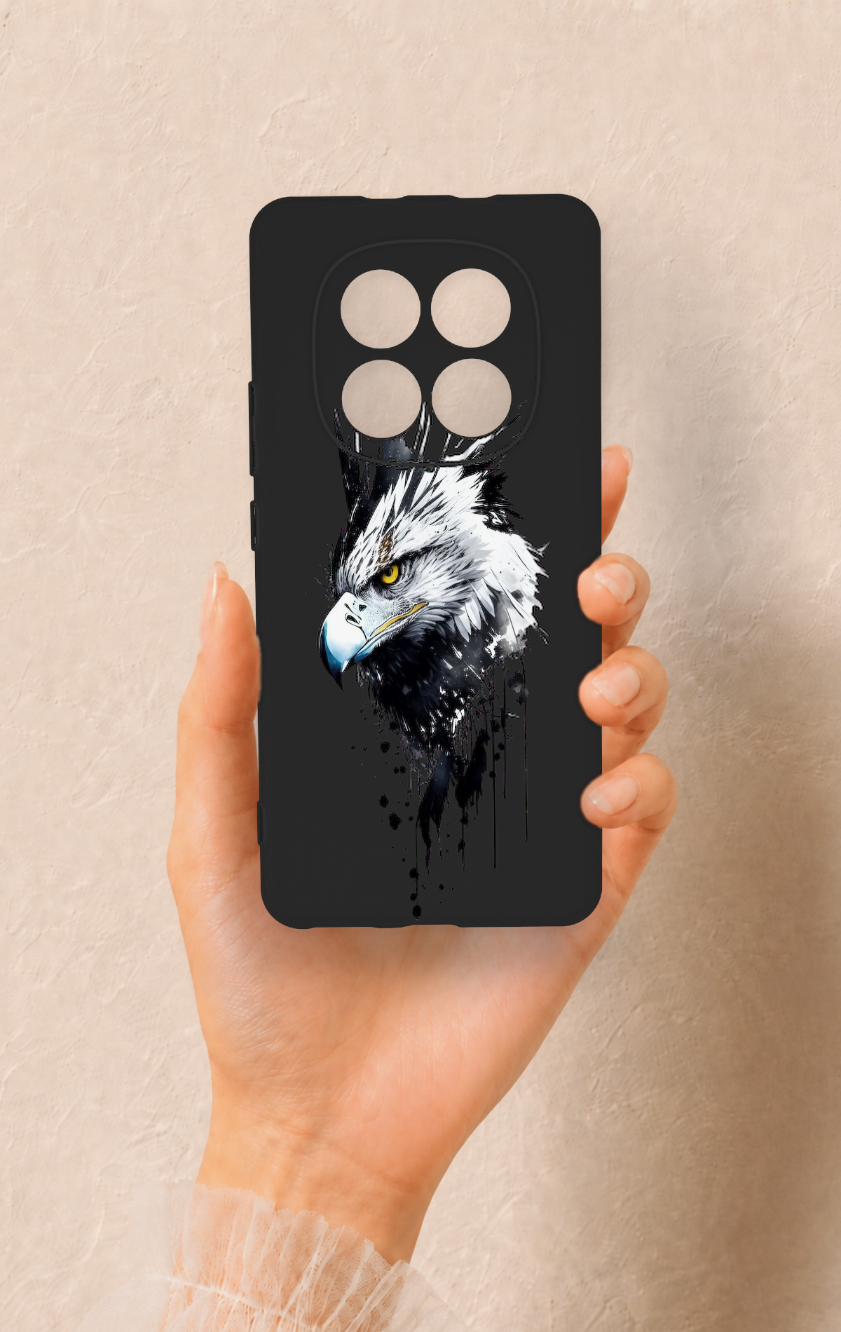REDMİ NOTE 15 4G Uyumlu Bald Eagle Desenli Silikon Kılıf