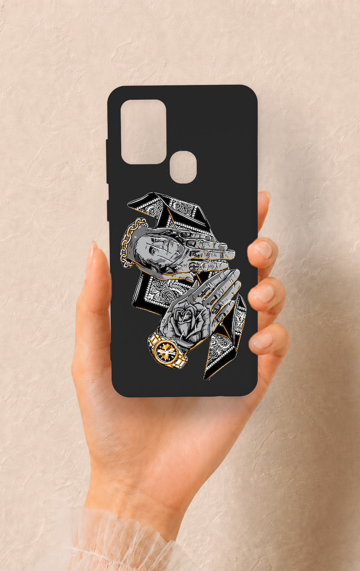 Samsung A21S Uyumlu Self Made Desenli Silikon Kılıf