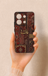 Redmi Note 13 4G Uyumlu Vintage Halı Desenli Silikon Kılıf