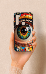 Redmi Note 8 Uyumlu Renkli Göz Bebeği Desenli Silikon Kılıf