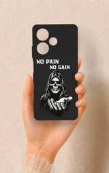 İnfinix Hot 30 Uyumlu No Pain No Gain Desenli Silikon Kılıf