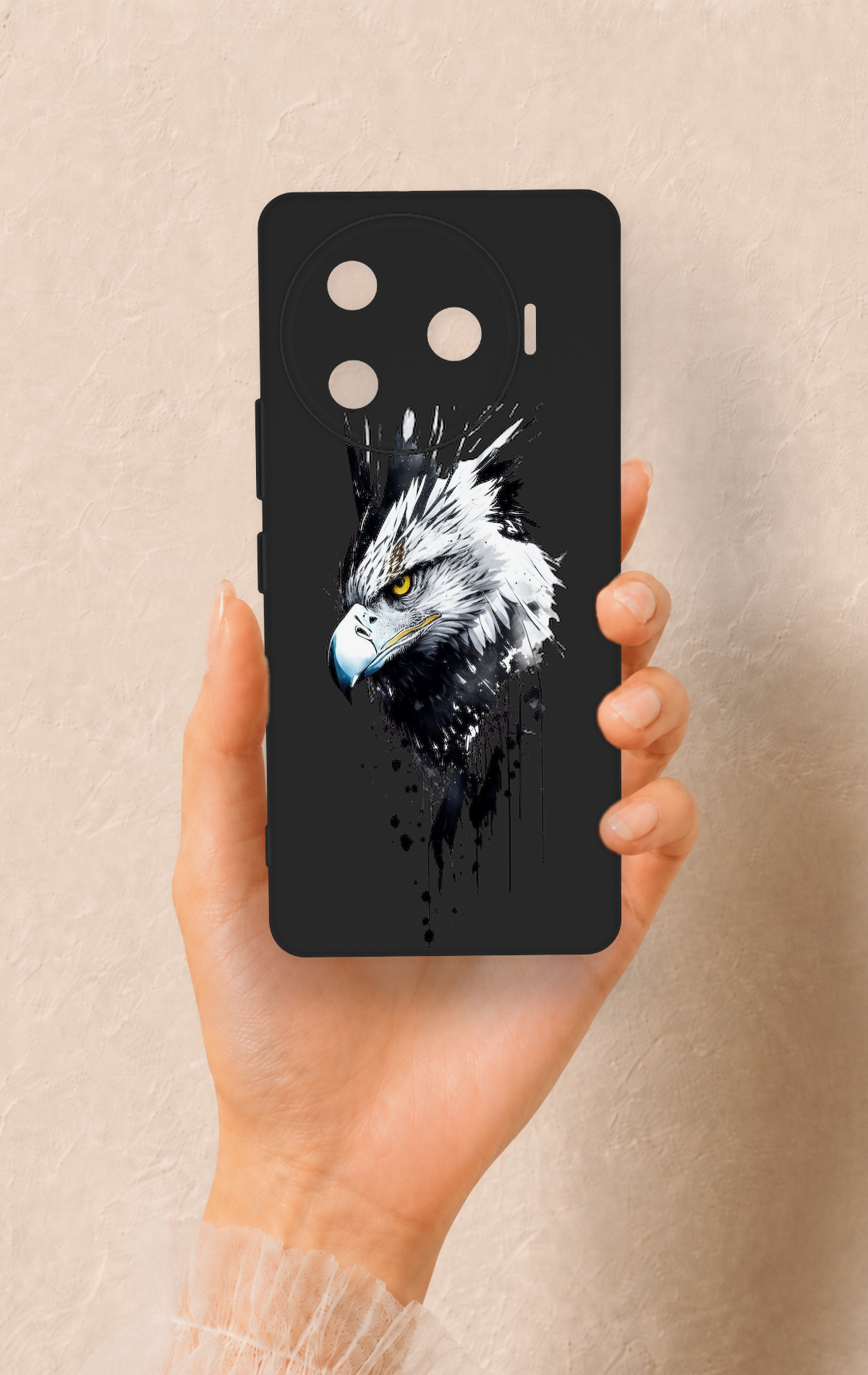 Tecno Camon 30 Pro 5G Uyumlu Bald Eagle Desenli Silikon Kılıf