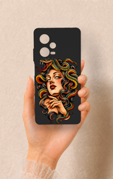Redmi Note 12 Pro 5G Uyumlu Medusa Desenli Silikon Kılıf