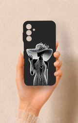 Samsung A15 Uyumlu Lady Desenli Silikon Kılıf