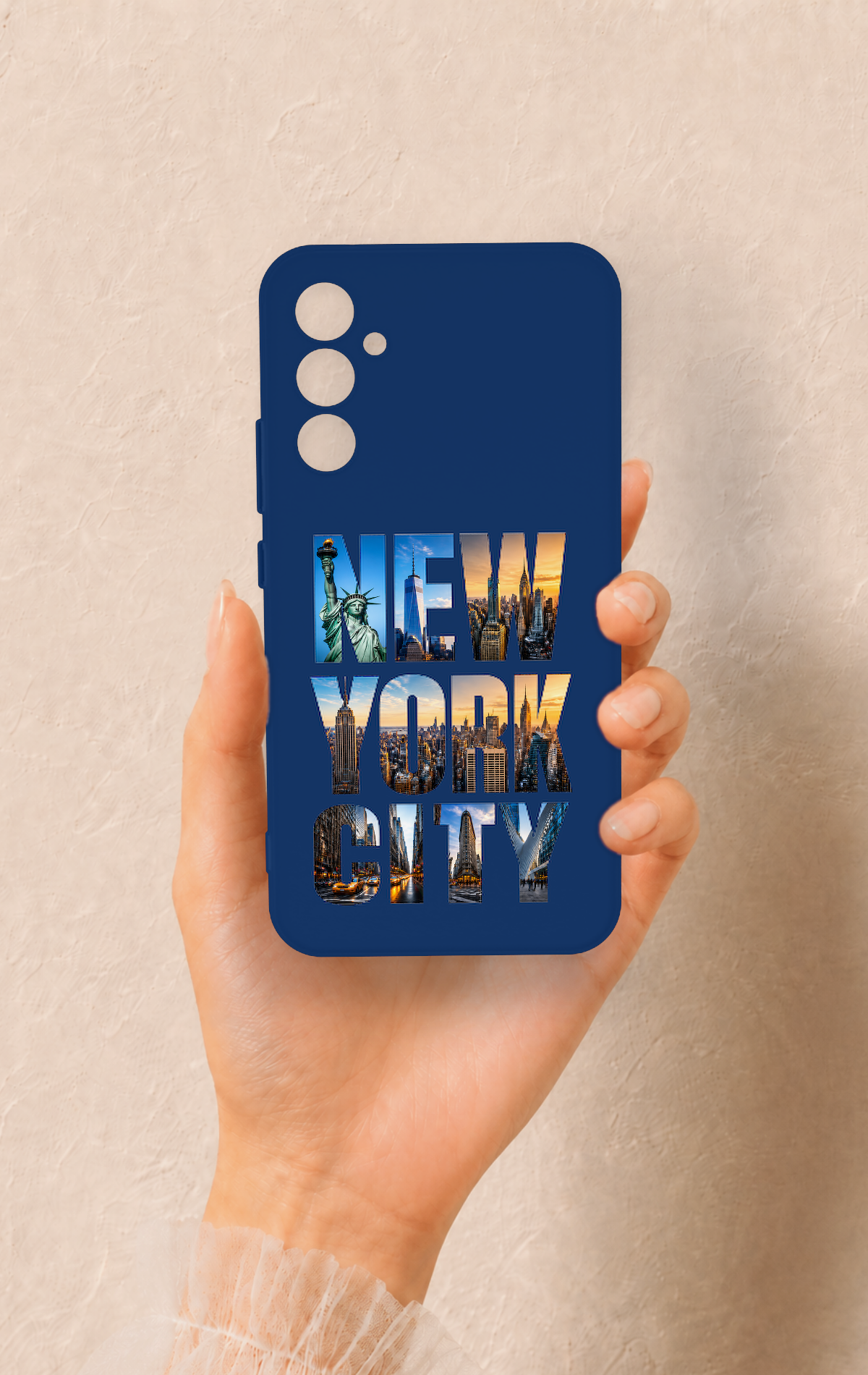 Samsung A34 Uyumlu New York City Desenli Silikon Kılıf