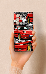 Samsung Note 20 Ultra Uyumlu Kırmızı Supra Desenli Silikon Kılıf