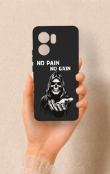 Oppo Reno 13F Uyumlu No Pain No Gain Desenli Silikon Kılıf