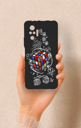 Redmi Note 10 Pro Uyumlu Rubik Küb Desenli Silikon Kılıf