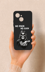 Tecno Spark 40C Uyumlu No Pain No Gain Desenli Silikon Kılıf
