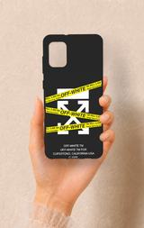 Samsung A31 Uyumlu Off White Desenli Silikon Kılıf