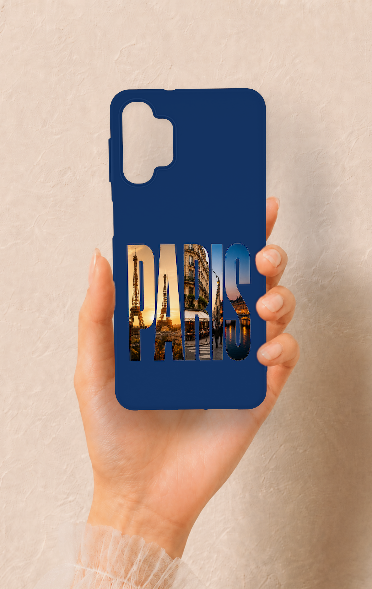 Samsung A32 Uyumlu Paris Desenli Silikon Kılıf