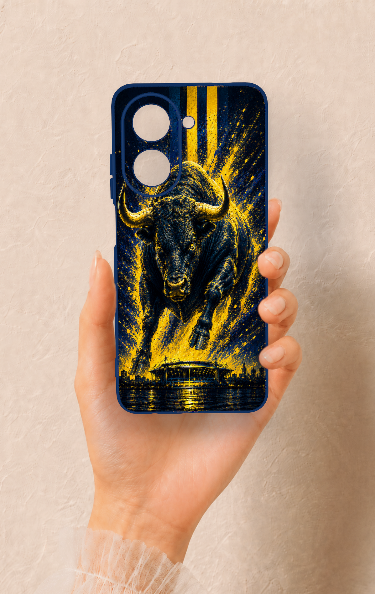 Redmi A5 Uyumlu Kadiköy Boğası Desenli Silikon Kılıf