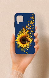 Huawei P40 Lite Uyumlu Ayçiçeği Desenli Silikon Kılıf