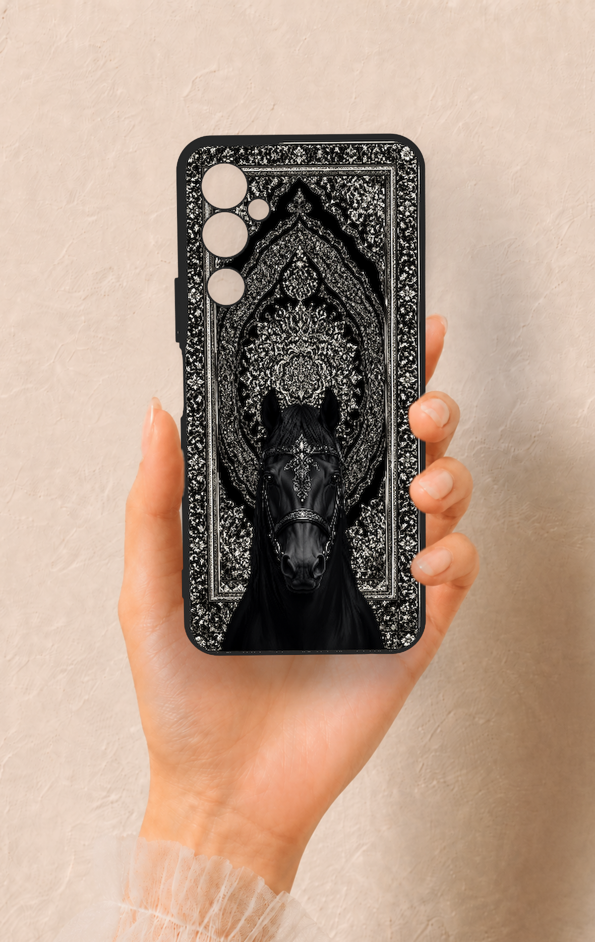 Tecno Pova Neo 2 Uyumlu Etnik At Figürü Desenli Silikon Kılıf