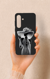 Samsung S25Fe Uyumlu Lady Desenli Silikon Kılıf