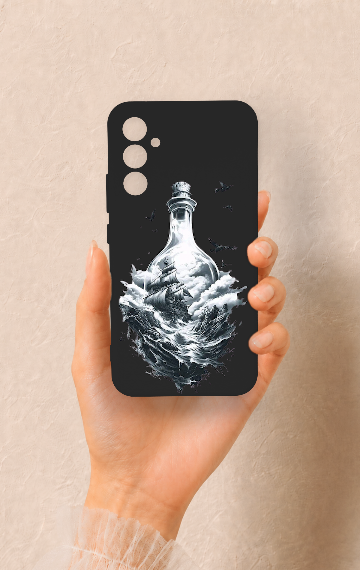 Samsung A34 Uyumlu Secret Sea Desenli Silikon Kılıf