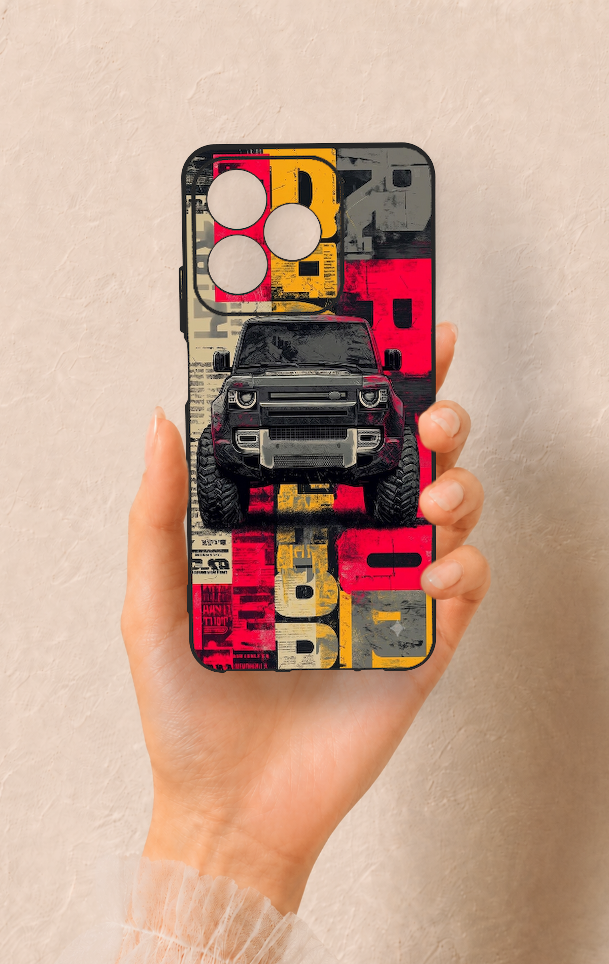 Realme C53 Uyumlu Defender Truck Desenli Silikon Kılıf
