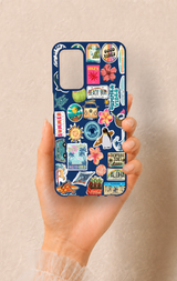 Oppo A55 Uyumlu Summer Vibes Desenli Silikon Kılıf