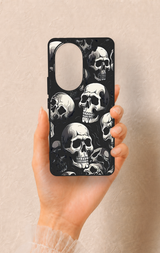 Honor 200 Pro 5G Uyumlu Kuru Kafa Desenli Silikon Kılıf