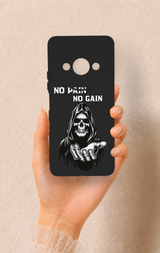 Redmi A3 Uyumlu No Pain No Gain Desenli Silikon Kılıf