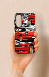 Samsung A37 Uyumlu Kırmızı Supra Desenli Silikon Kılıf