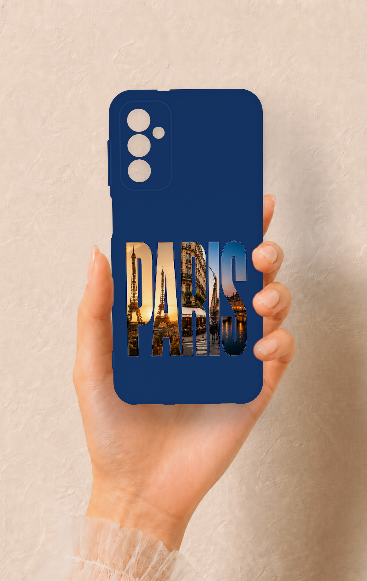 Samsung M13 Uyumlu Paris Desenli Silikon Kılıf