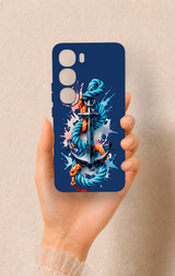 Vivo V40 Lite 5G Uyumlu Anchor Desenli Silikon Kılıf
