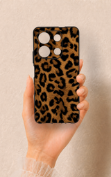 İnfinix Note 30 Uyumlu Koyu Leopar Deri Desenli Silikon Kılıf