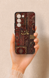 Vivo V30 Lite Uyumlu Vintage Halı Desenli Silikon Kılıf