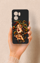 Oppo Reno 13F Uyumlu Medusa Desenli Silikon Kılıf