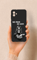 Samsung A04 Uyumlu No Pain No Gain Desenli Silikon Kılıf