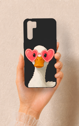 Oppo A91 Uyumlu Aşık Ördek Desenli Silikon Kılıf