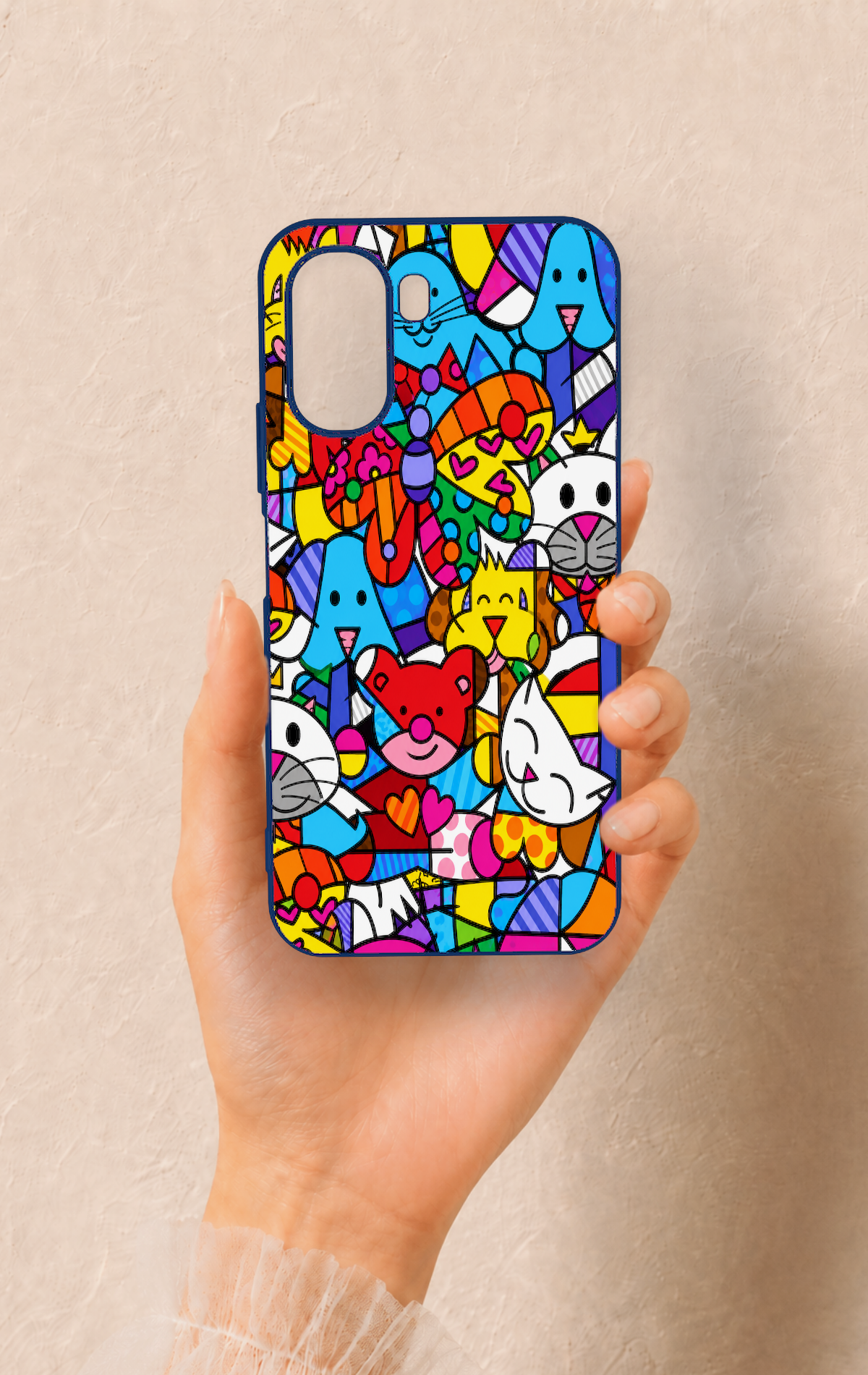 Oppo A6T Uyumlu Britto Garden Desenli Silikon Kılıf