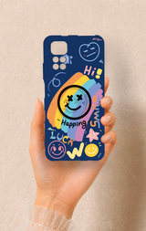 Redmi Note 11S Uyumlu Happing Smile Desenli Silikon Kılıf