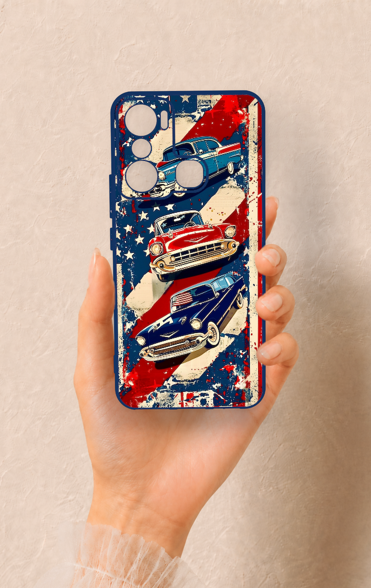 İnfinix Hot 20i Uyumlu Amerikan Chevrolet Desenli Silikon Kılıf