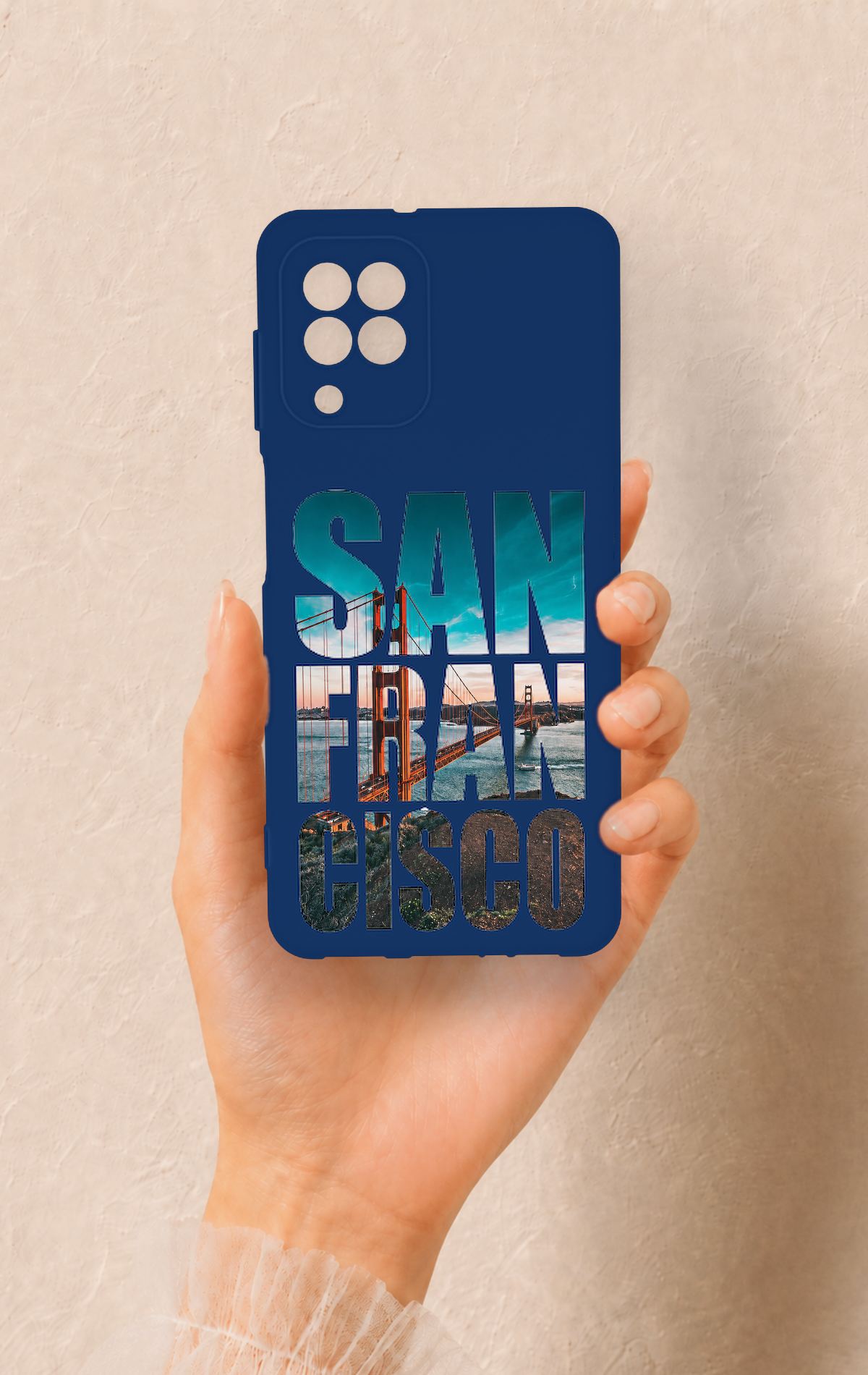 Samsung A22 Uyumlu San Francisco Desenli Silikon Kılıf