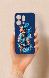 Oppo Reno 14 Uyumlu Anchor Desenli Silikon Kılıf