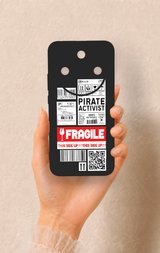 Honor Magic 8 Lite Uyumlu Fragile Desenli Silikon Kılıf